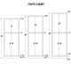 WP1884 - Chocolate Merlot - Single Door Tall Pantry Cabinet with 6 Shelves - 18"W x 84"H x 24"D